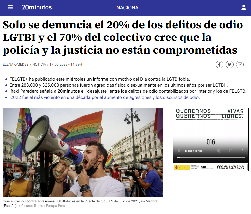 20minutos salir en medios con un estudio