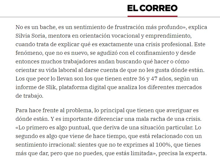 silvia soria en el correo